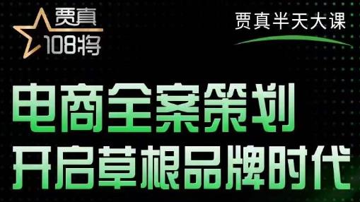 贾真老师的半天大课，电商全案策划，全程打开自己后台店铺讲这个案例-保成圈-山云人力,分享创业咨询_最新网络项目资源