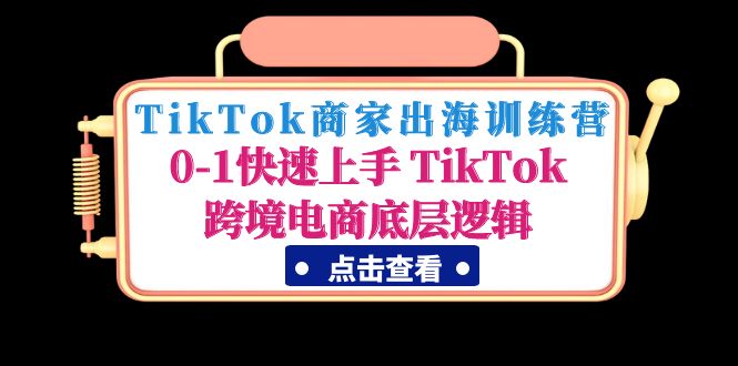 （4795期）TikTok商家出海训练营：0-1快速上手 TikTok跨境电商底层逻辑(无中创水印)-保成圈-山云人力,分享创业咨询_最新网络项目资源