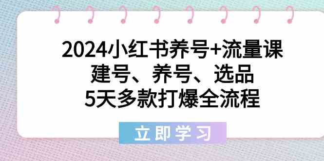 （8974期）2024小红书养号+流量课：建号、养号、选品，5天多款打爆全流程-保成圈-山云人力,分享创业咨询_最新网络项目资源