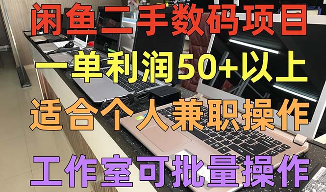 （5275期）闲鱼二手数码项目，个人副业低保收入一单50+以上，工作室批量放大操作-保成圈-山云人力,分享创业咨询_最新网络项目资源