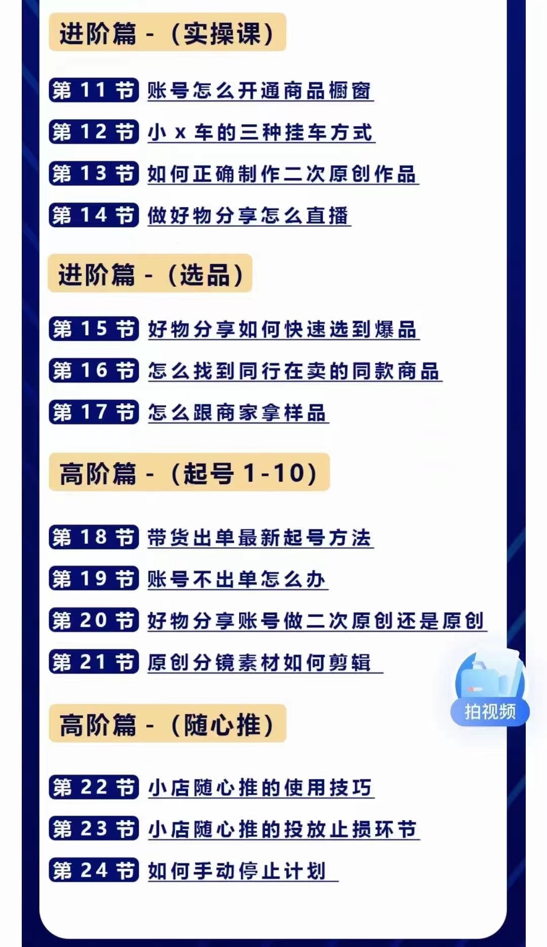 图片[3]-（4178期）好物分享高阶实操课：0基础一部手机做好好物分享带货（24节课）-保成圈-山云人力,分享创业咨询_最新网络项目资源
