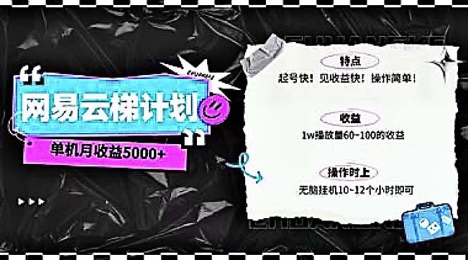 （10390期）2024网易云云梯计划 单机日300+ 无脑月入5000+-保成圈-山云人力,分享创业咨询_最新网络项目资源