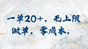 （10415期）一单20+，无上限做单，零成本，执行就有收入-保成圈-山云人力,分享创业咨询_最新网络项目资源