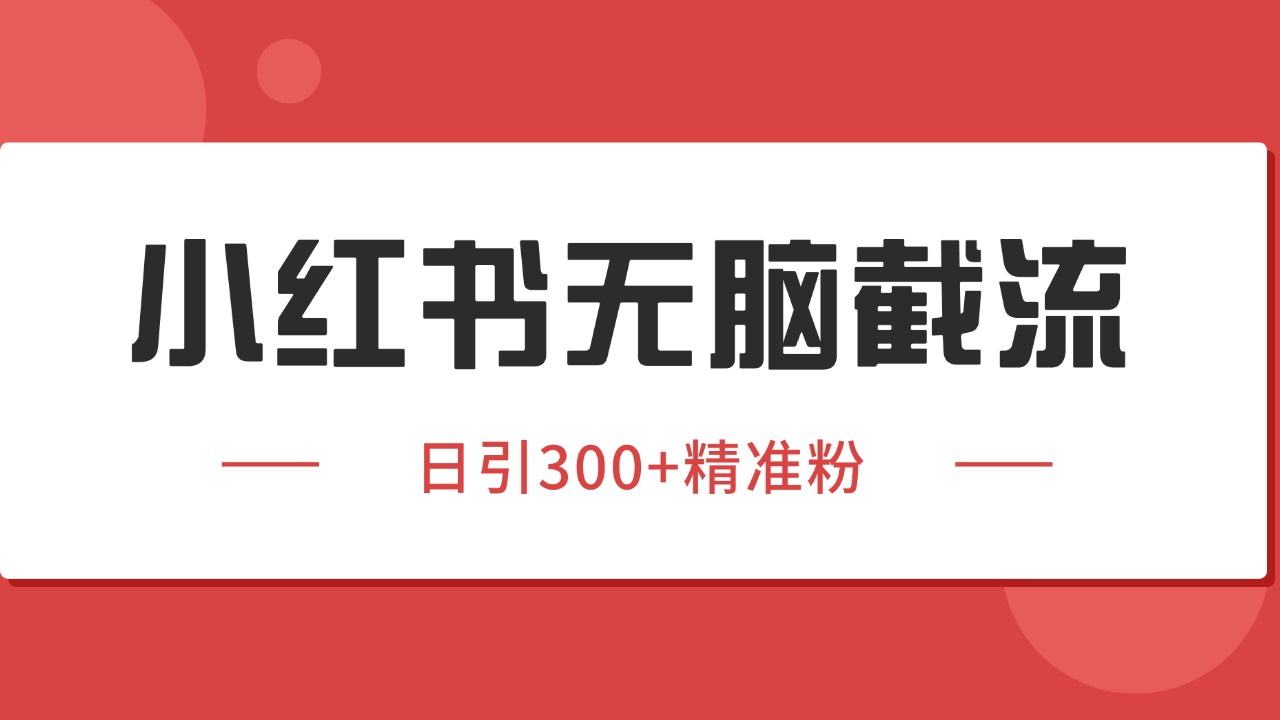 小红书截流同行客源，独家野路子获客玩法 日引200+暴力获客-保成圈-山云人力,分享创业咨询_最新网络项目资源