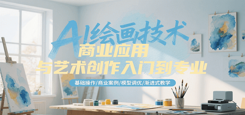 AI绘画技术商业应用与艺术创作入门到专业，基础操作/商业案例/模型调优/渐进式教学-保成圈-山云人力,分享创业咨询_最新网络项目资源