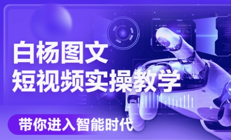 白杨老师·Ai图文短视频实操课(更新6月)-保成圈-山云人力,分享创业咨询_最新网络项目资源
