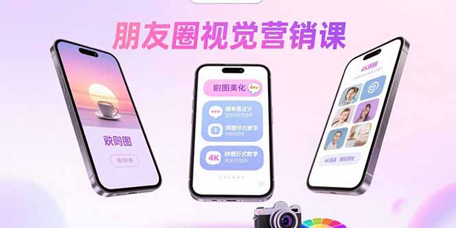 朋友圈视觉营销课：问候图美化，晒单图设计，拼图玩法教学-保成圈-山云人力,分享创业咨询_最新网络项目资源