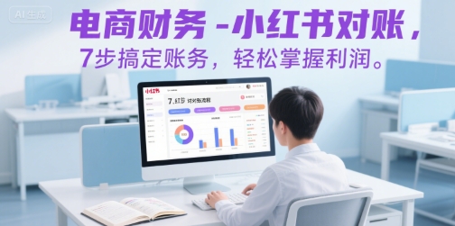 电商财务-小红书对账，7步搞定账务，轻松掌握利润-保成圈-山云人力,分享创业咨询_最新网络项目资源