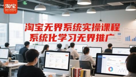 淘宝无界系统实操课程，系统化学习无界推广-保成圈-山云人力,分享创业咨询_最新网络项目资源