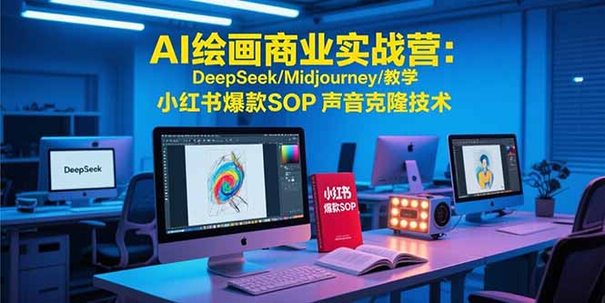 AI绘画商业实战营：DeepSeek/Midjourney/教学 小红书爆款SOP 声音克隆技术-保成圈-山云人力,分享创业咨询_最新网络项目资源