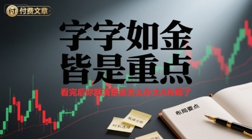 付费文章：字字如金 皆是重点， 看完后 你就清楚该怎么在大A布局了-保成圈-山云人力,分享创业咨询_最新网络项目资源