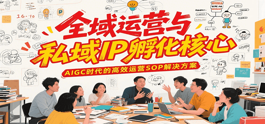 全域运营与私域IP孵化核心，AIGC时代的高效运营SOP解决方案-保成圈-山云人力,分享创业咨询_最新网络项目资源