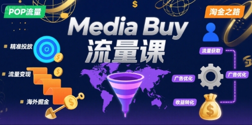 Media Buy之POP流量课，带你开启海外Media Buy淘金之路-保成圈-山云人力,分享创业咨询_最新网络项目资源