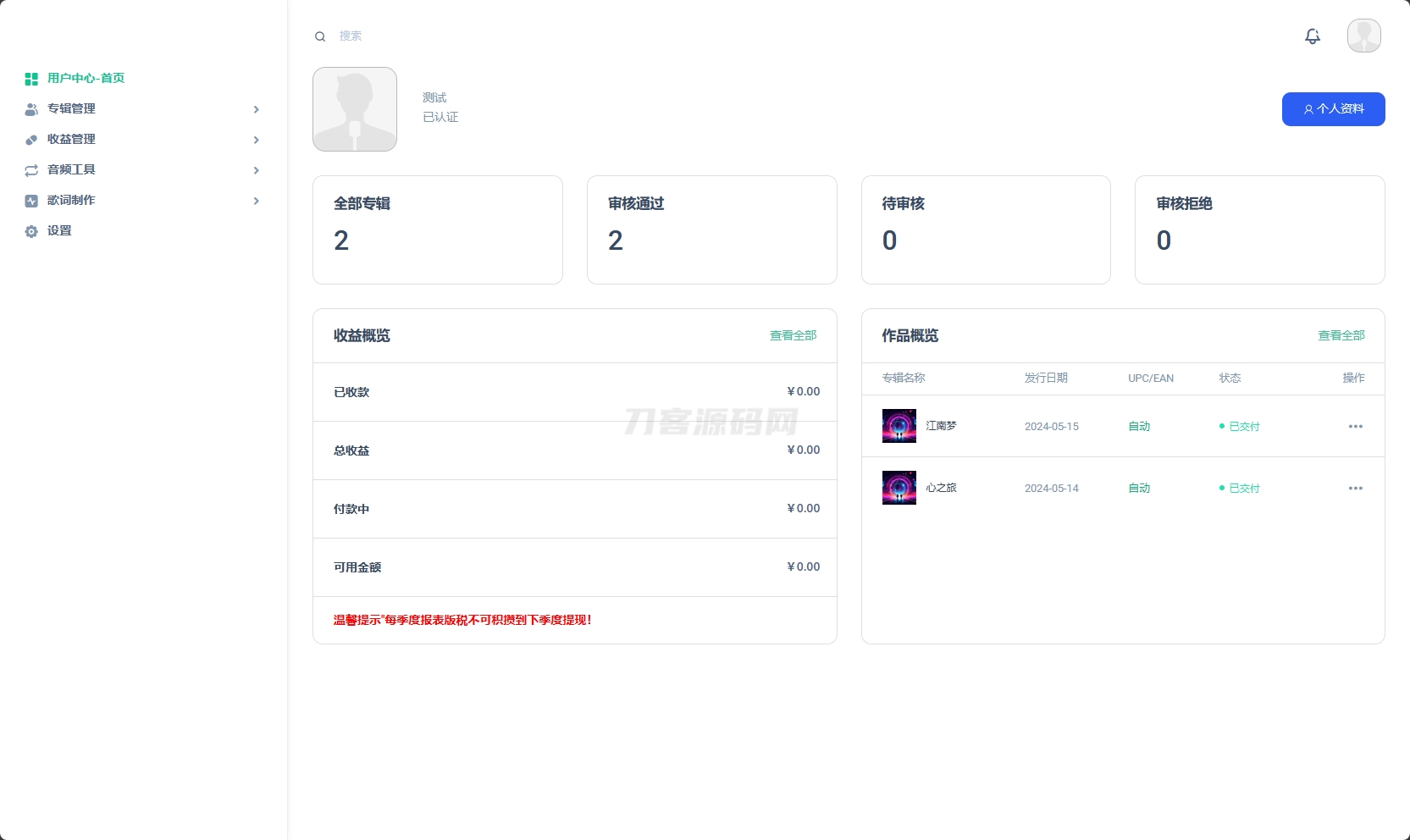 音乐发行平台无加密开源源码-保成圈-山云人力,分享创业咨询_最新网络项目资源