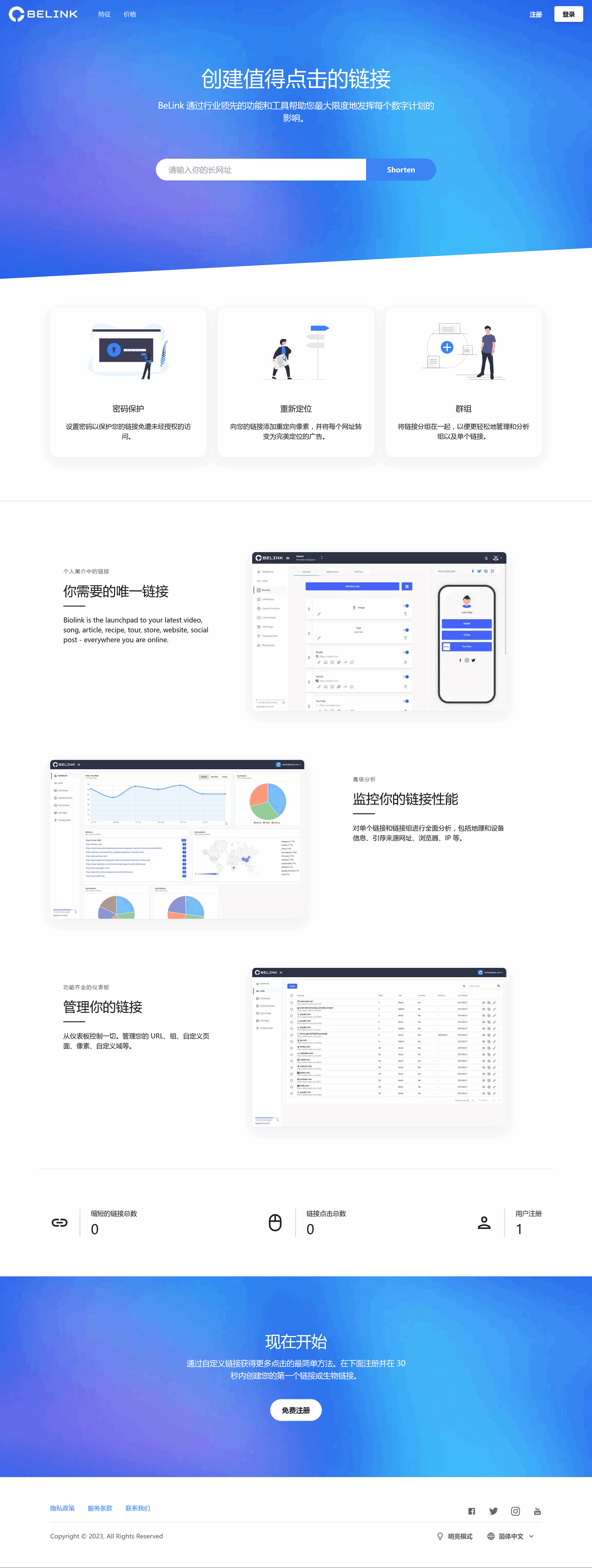 BeLink – 支持生成多种URL 缩短网址PHP源码-保成圈-山云人力,分享创业咨询_最新网络项目资源