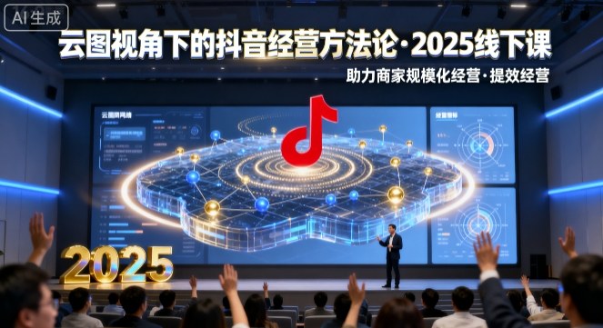云图视角下的抖音经营方法论，2025线下课，助力商家规模化经营，提效经营(录音+字幕)-保成圈-山云人力,分享创业咨询_最新网络项目资源