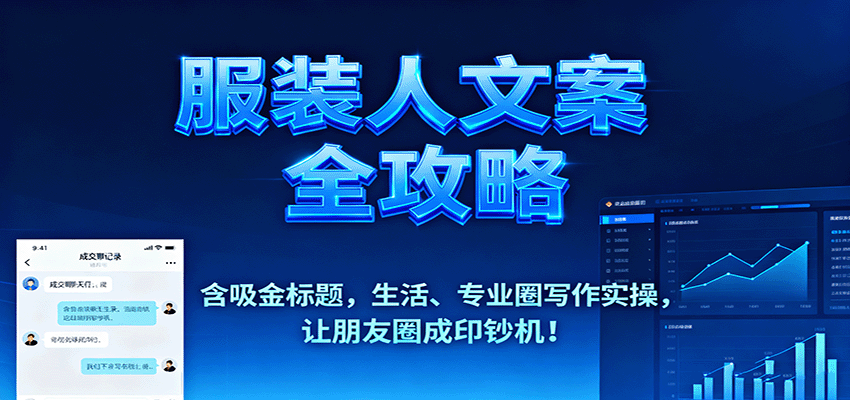 服装人文案全攻略，含吸金标题，生活、专业圈写作实操，让朋友圈成印钞机！-保成圈-山云人力,分享创业咨询_最新网络项目资源