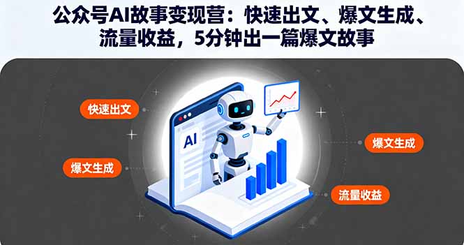 公众号AI故事变现营：快速出文、爆文生成、流量收益，5分钟出一篇爆文故事-保成圈-山云人力,分享创业咨询_最新网络项目资源