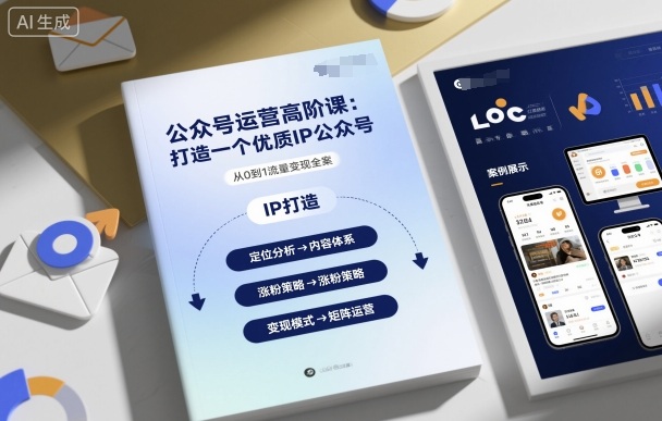 公众号运营高阶课，打造一个优质IP公众号-保成圈-山云人力,分享创业咨询_最新网络项目资源
