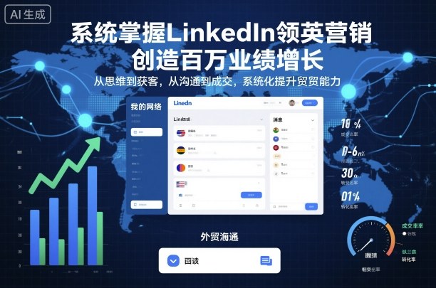 系统掌握LinkedIn领英营销，创造百万业绩增长，从思维到获客，从沟通到成交，系统化提升外贸能力-保成圈-山云人力,分享创业咨询_最新网络项目资源