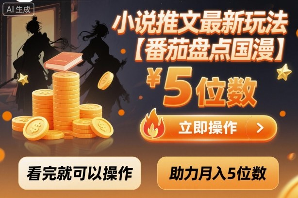 小说推文最新玩法，助力月入5位数【番茄盘点国漫】玩法，看完就可以操作-保成圈-山云人力,分享创业咨询_最新网络项目资源