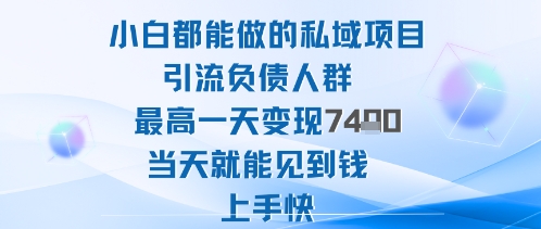 2025年小白都能做的私域项目引流负债人群最高一天变现1k+高变现难度低当天就能见到钱上手快-保成圈-山云人力,分享创业咨询_最新网络项目资源