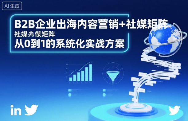 B2B企业出海内容营销+社媒矩阵，从0到1的系统化实战方案-保成圈-山云人力,分享创业咨询_最新网络项目资源