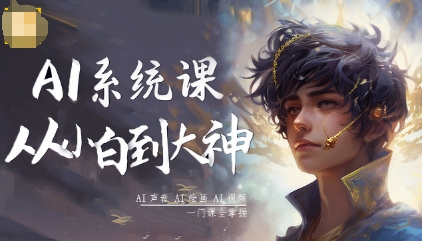 AI系统课程，从小白到大神系统学AI，AI声音-AI绘画-AI视频一门课全掌握-保成圈-山云人力,分享创业咨询_最新网络项目资源