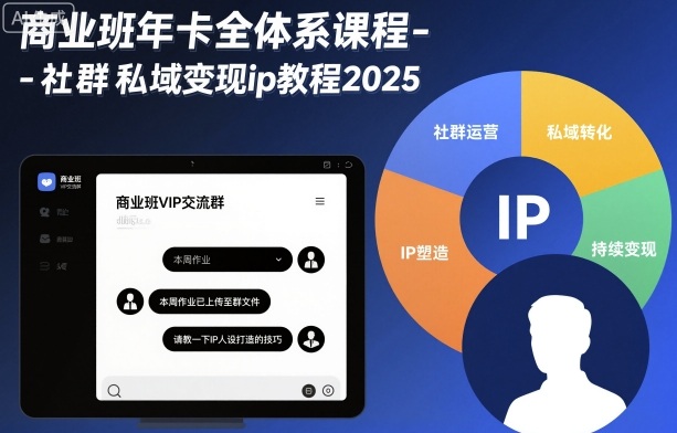 商业班年卡全体系课程-社群私域变现ip教程2025-保成圈-山云人力,分享创业咨询_最新网络项目资源