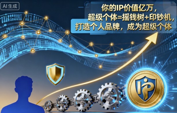 你的IP价值亿万，超级个体=摇钱树+印钞机，打造个人品牌，成为超级个体-保成圈-山云人力,分享创业咨询_最新网络项目资源