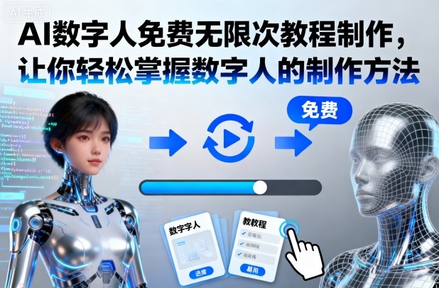 AI数字人免费无限次教程制作，让你轻松掌握数字人的制作方法-保成圈-山云人力,分享创业咨询_最新网络项目资源
