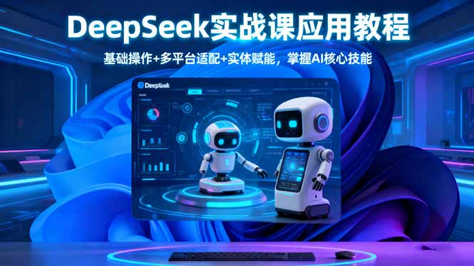 DeepSeek实战课应用教程、基础操作+多平台适配+实体赋能，掌握AI核心技能-保成圈-山云人力,分享创业咨询_最新网络项目资源