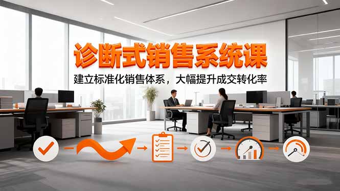 诊断式销售系统课，建立标准化销售体系，大幅提升成交转化率-保成圈-山云人力,分享创业咨询_最新网络项目资源