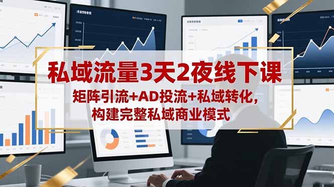 私域流量3天2夜线下课，矩阵引流+AD投流+私域转化，构建完整私域商业模式-保成圈-山云人力,分享创业咨询_最新网络项目资源