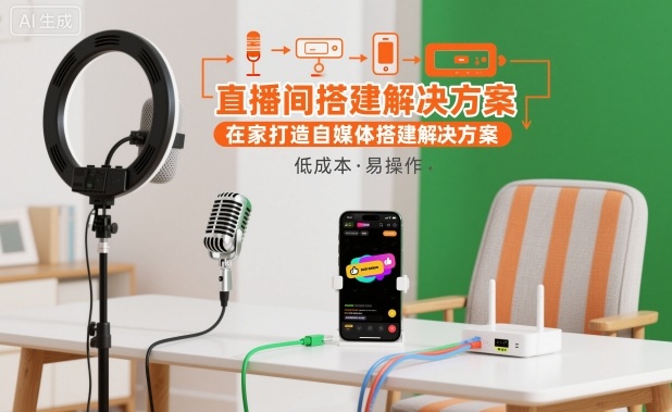 直播间搭建解决方案，在家打造自媒体搭建解决方案-保成圈-山云人力,分享创业咨询_最新网络项目资源