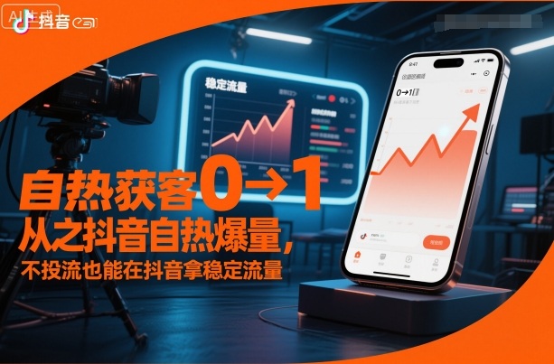 自热获客从0到1之抖音自热爆量，不投流也能在抖音拿稳定流量-保成圈-山云人力,分享创业咨询_最新网络项目资源