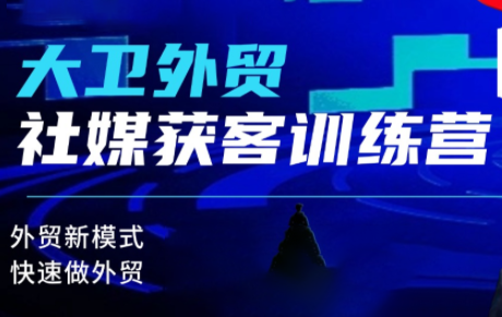 大卫老师·外贸社媒获客独家训练营(更新)-保成圈-山云人力,分享创业咨询_最新网络项目资源