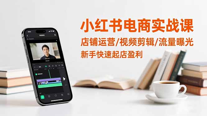 小红书电商实战课：店铺运营/视频剪辑/流量曝光，新手快速起店盈利-保成圈-山云人力,分享创业咨询_最新网络项目资源