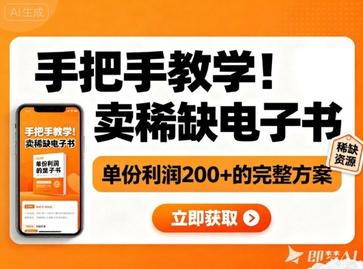 手把手教学！在小红书卖稀缺电子书，单份利润2张+的完整方案-保成圈-山云人力,分享创业咨询_最新网络项目资源