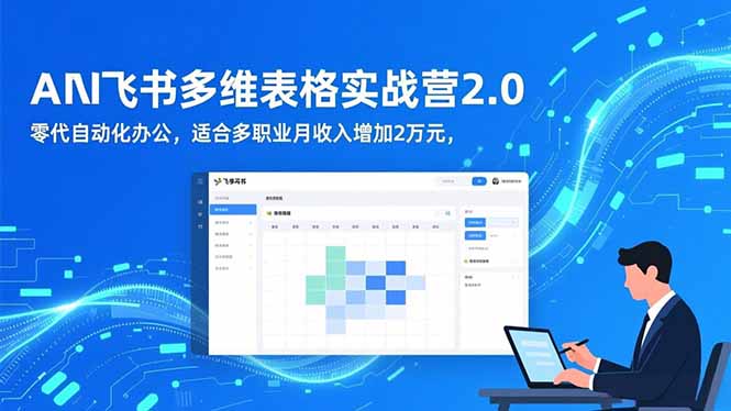 AI+飞书多维表格实战营2.0：零代码自动化办公，适合多职业月收入增加2万元-保成圈-山云人力,分享创业咨询_最新网络项目资源