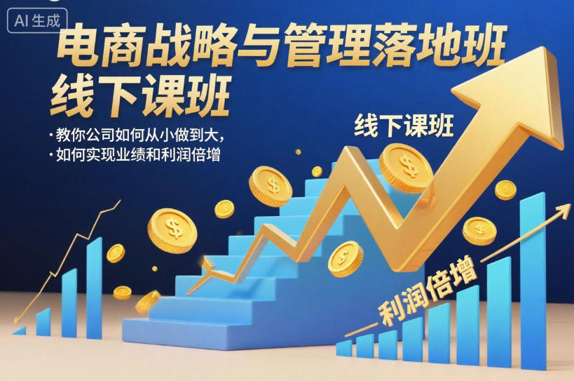 电商战略与管理落地班线下课，教你公司如何从小做到大，如何实现业绩和利润倍增【录音】-保成圈-山云人力,分享创业咨询_最新网络项目资源