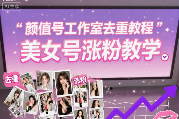 颜值号工作室去重教程，美女号涨粉教学-保成圈-山云人力,分享创业咨询_最新网络项目资源