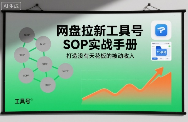 网盘拉新工具号SOP实战手册，打造没有天花板的被动收入-保成圈-山云人力,分享创业咨询_最新网络项目资源