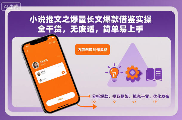 小说推文之爆量长文爆款借鉴实操，全干货，无废话，简单易上手-保成圈-山云人力,分享创业咨询_最新网络项目资源