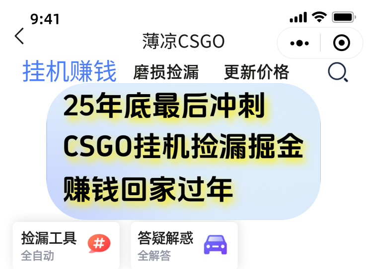 12月年底抓紧最后一个月，用CSGO游戏挂机捡漏掘金赚钱掘金，一部手机轻松日入500+-保成圈-山云人力,分享创业咨询_最新网络项目资源