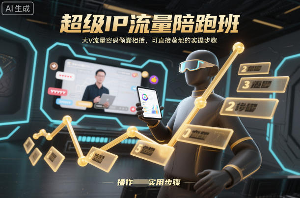 超级IP流量陪跑班，大V流量密码倾囊相授，可直接落地的实操步骤-保成圈-山云人力,分享创业咨询_最新网络项目资源
