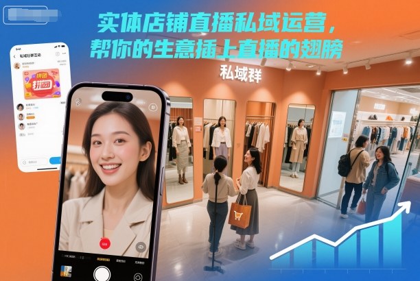 实体店铺直播私域运营，帮你的生意插上直播的翅膀-保成圈-山云人力,分享创业咨询_最新网络项目资源