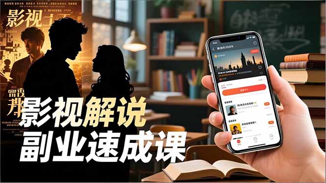 Tk影视解说副业速成课，软件安装、全流程实操、爆款预设，新手两周变现-保成圈-山云人力,分享创业咨询_最新网络项目资源