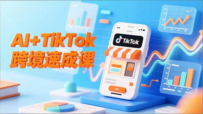 AI+TikTok跨境速成课，智能翻译、店铺定位、流程拆解，7天高效上线运营-保成圈-山云人力,分享创业咨询_最新网络项目资源