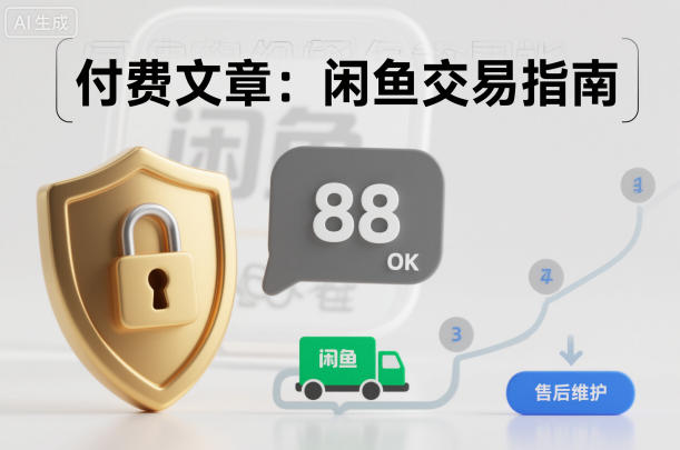 付费文章：闲鱼交易指南，怎么才能降低被坑被马扁的概率-保成圈-山云人力,分享创业咨询_最新网络项目资源